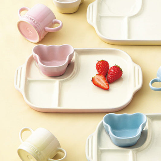 【ギフトカード】ル・クルーゼ プレート＆ラムカン＆マグ ミルキーピンク