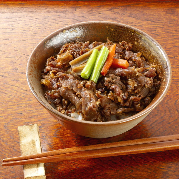 【お歳暮熨斗】＜新杵屋×米沢牛黄木＞牛肉どまん中　一膳ご飯(160g×6個)