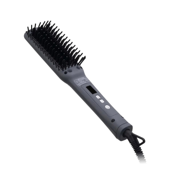 SALONIA ストレートヒートブラシ スリム BK SL-012BKS