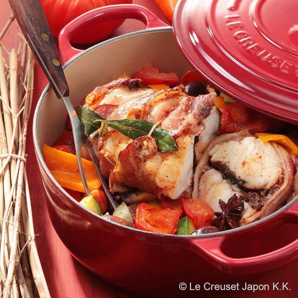 【ギフトカード】ル・クルーゼ シグニチャーココット・ロンド　22cm(チェリーレッド)