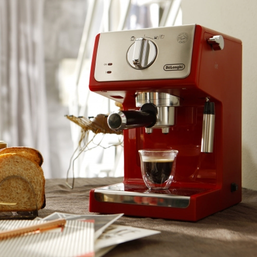 【ギフトカード】デロンギ アクティブ エスプレッソ・カプチーノメーカー パッション レッド