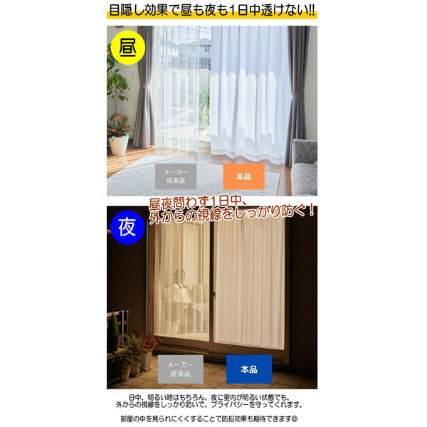 TEIJIN 帝人 遮熱・保温・UVカット・透け防止 多機能レースカーテン【100×176cm/2枚組】
