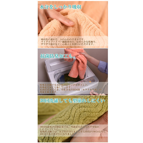 TEIJIN 帝人 極ふわ フェイスタオル(3カラー/各2枚)【計6枚/アース】