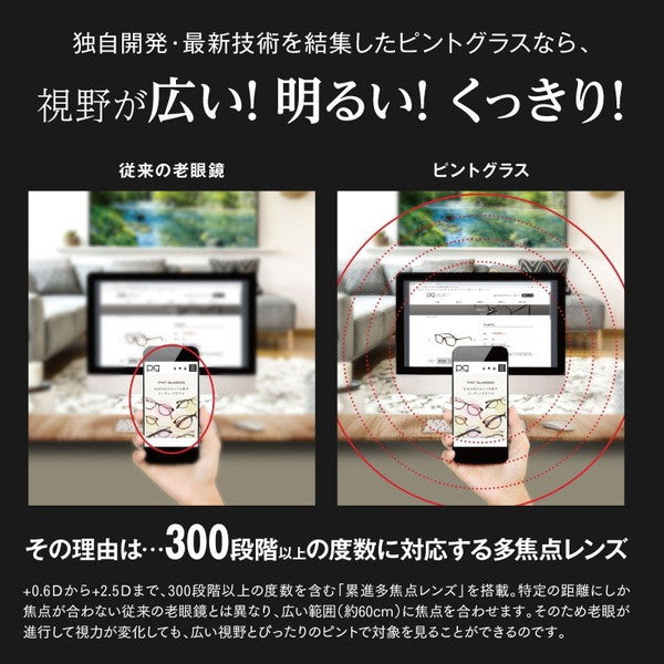 【管理医療機器】視力補正用メガネ ピントグラス PG-311-TO（べっこう）