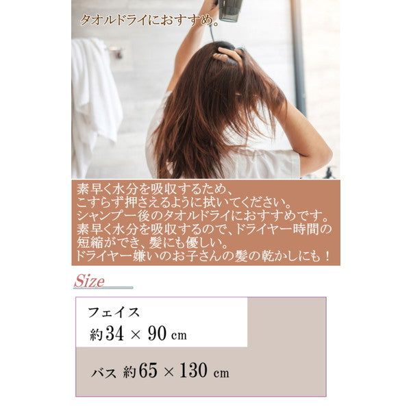 テイジン 帝人 マイクロファイバー バスタオル（3カラー/各2枚）【6枚/アース】