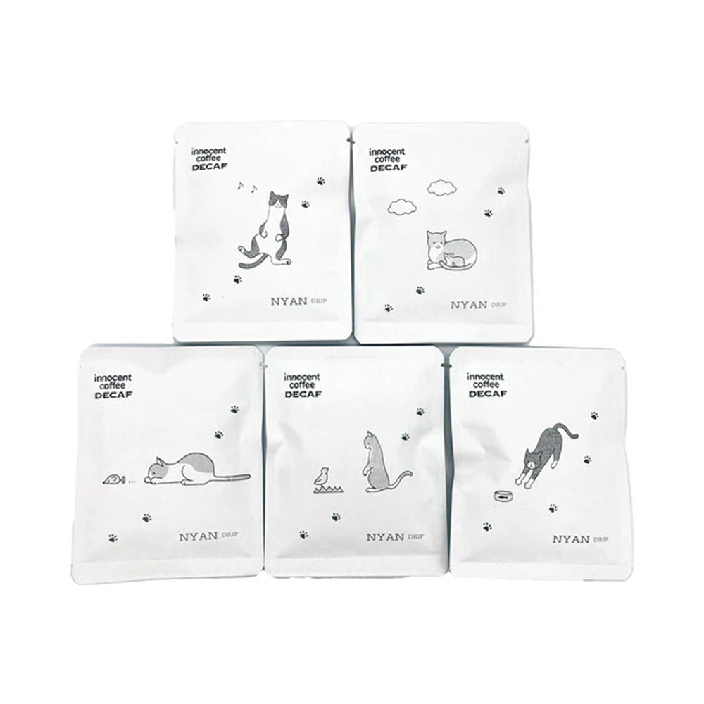 【ギフトカード】デカフェコーヒー専門 イノセントコーヒー　NYAN coffeeドリップバッグセット 10pc