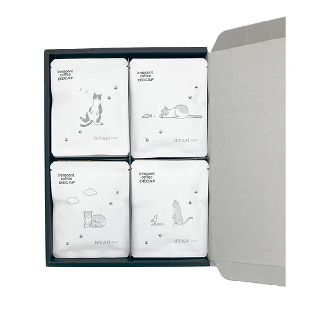 【ギフトカード】デカフェ専門イノセントコーヒー　NYAN coffeeドリップバッグセット（猫10Pセット）