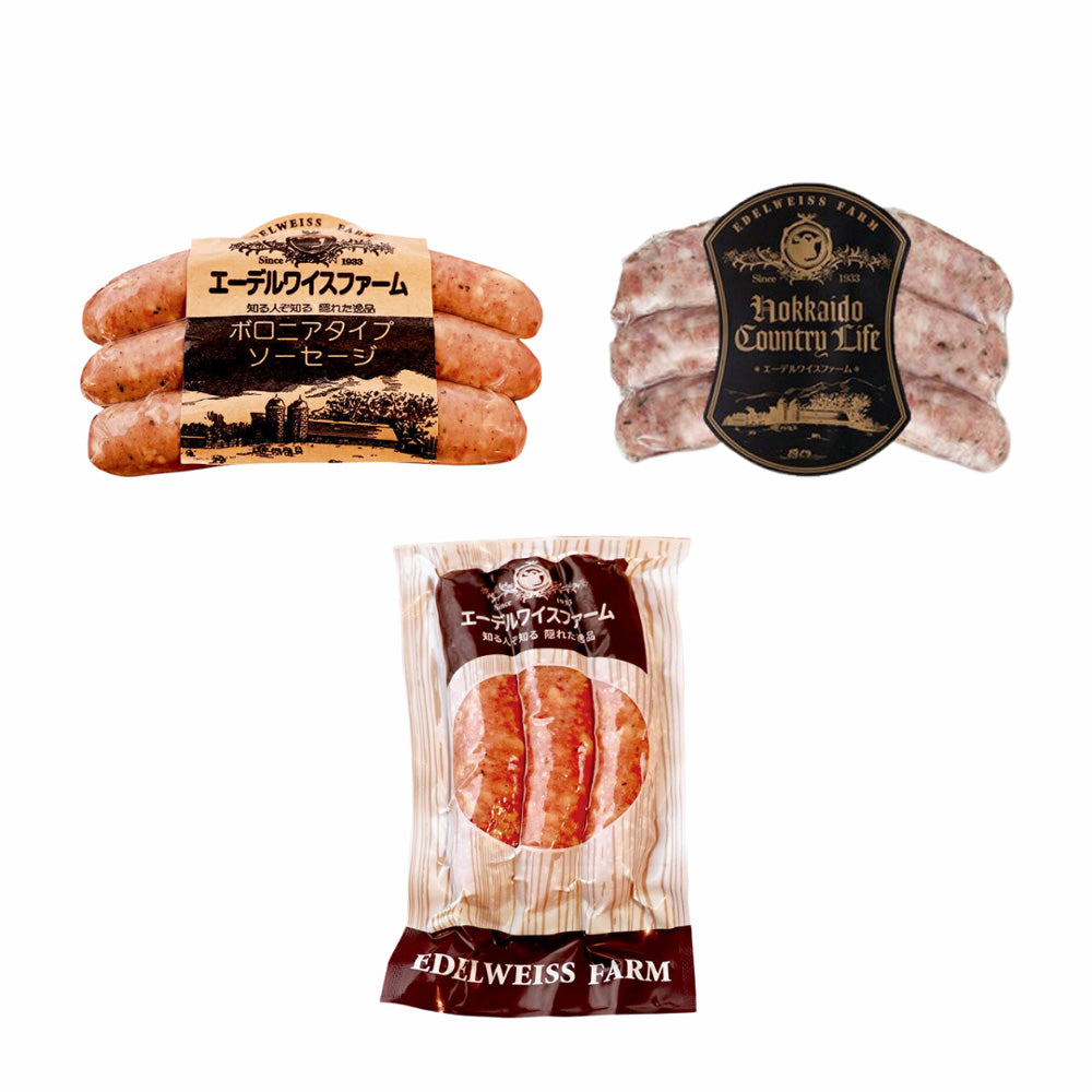 【ギフトカード】北海道・誕生90余年 長期氷温熟成製法 「エーデルワイスファーム」 ソーセージ詰め合わせ　ギフト I