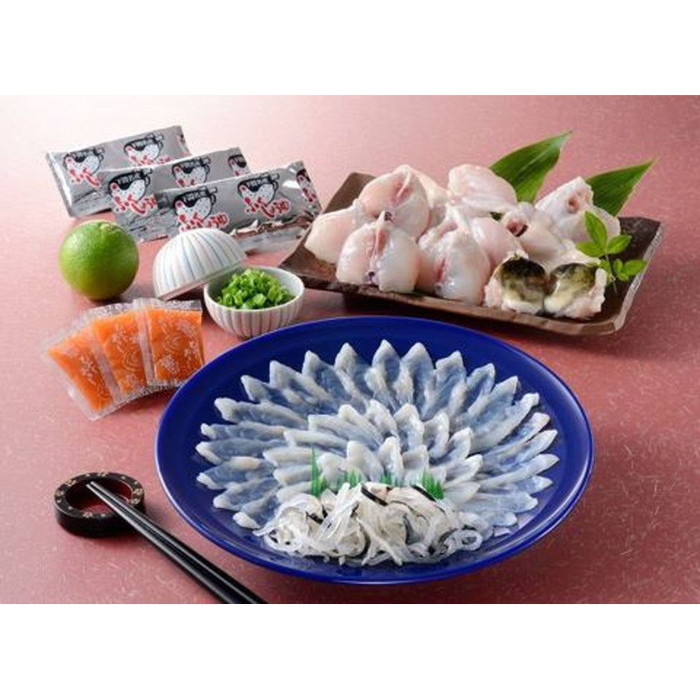 「関とら本店」 とらふく料理セット（とらふぐ刺身45g　等）