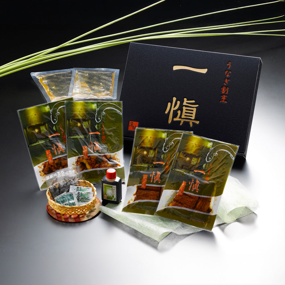 【ギフトカード】うなぎ割烹 「一愼」 蒲焼と一愼ひつまぶしセット