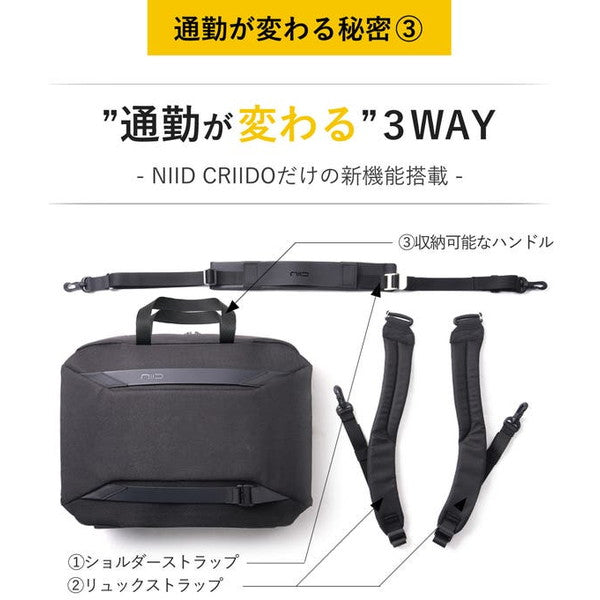 NIID × SACS BARコラボ 3way ビジネスバッグ