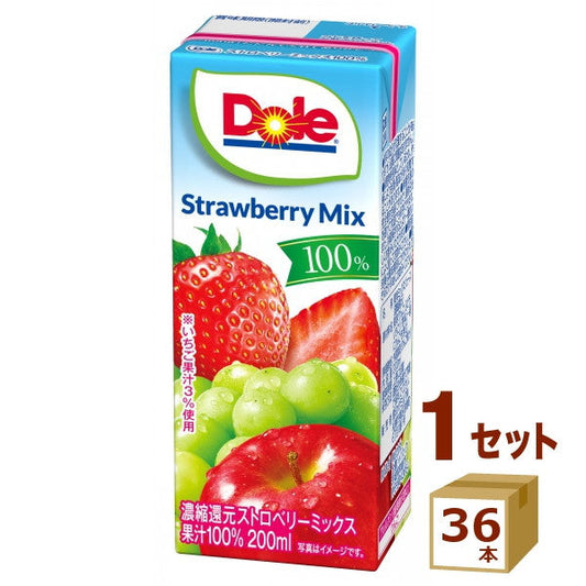 Dole ストロベリーミックス100％【200ml×36本】