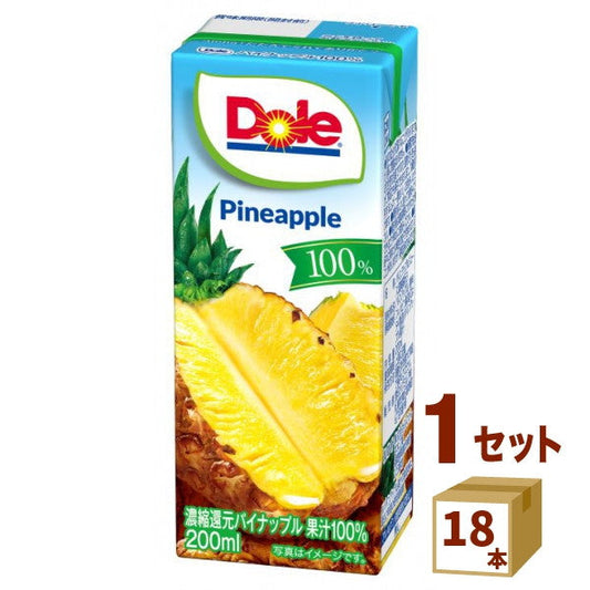 Dole ドール パイナップル 100%【200ml×18本】