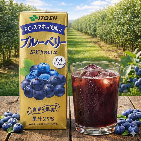 伊藤園ブルーベリーぶどうmix紙パック200ml×24本×2ケース(48本)