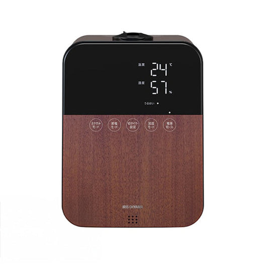 加湿器 ハイブリット式 木造6畳 / 洋室10畳 静音 タンク容量4.5L (木目）