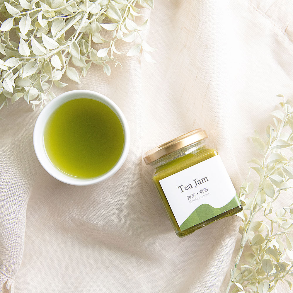 【ギフトカード】お茶と、暮らしと ティータイムセット 抹茶入り玄米茶ティーバッグ缶・Teaミルクジャム130g(抹茶＋煎茶)