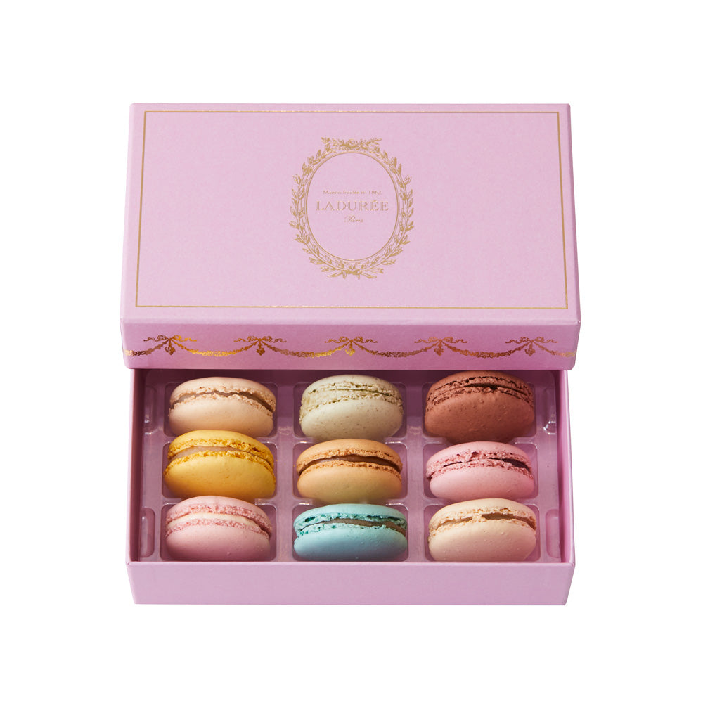 【ギフトカード】LADUREE（ラデュレ）アンタンポレル・パルム マカロン9個入り