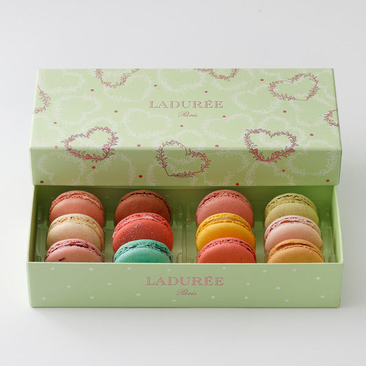 【ギフトカード】LADUREE（ラデュレ）ホワイト・ジャスミン　マカロン12個入り