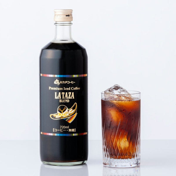 ミカド珈琲 プレミアムアイスコーヒー無糖720ml 3本セット