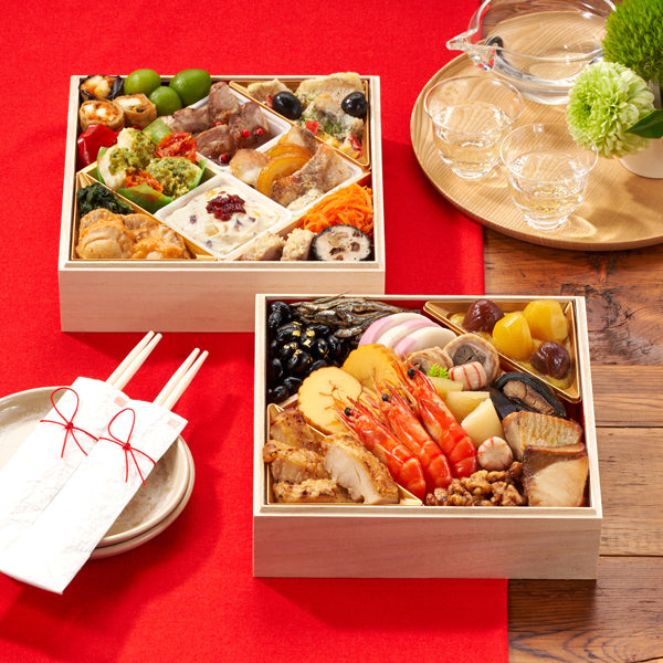 【2026年おせち予約】オイシックス和洋二段重　高砂(25品目/2-3人前)