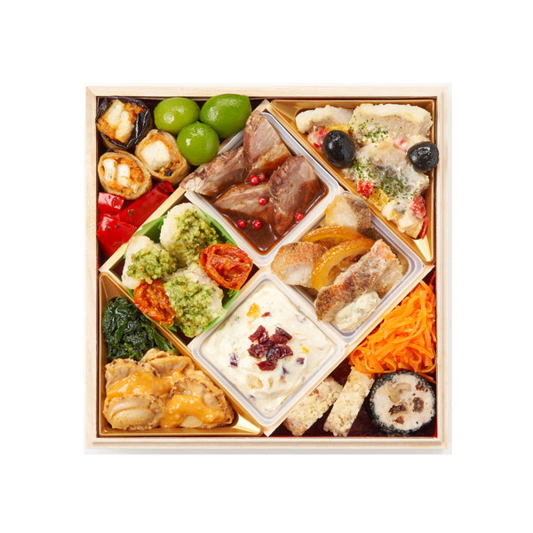 【2026年おせち予約】オイシックス和洋二段重　高砂(25品目/2-3人前)