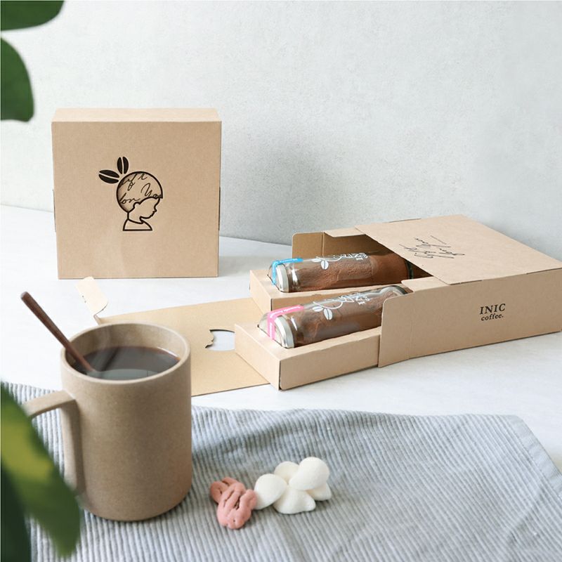 【ギフトカード】INIC coffee　ドリップドコーヒーパウダー 定番2種飲み比べ　ボトルセット（スムースアロマ・モーニングアロマ）