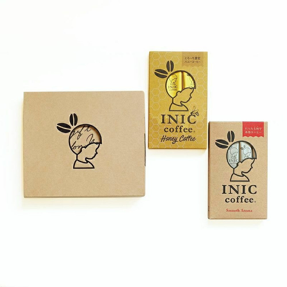 【ギフトカード】INIC coffee　ドリップドコーヒーパウダー 2種飲み比べ（スムースアロマ・ハニー）