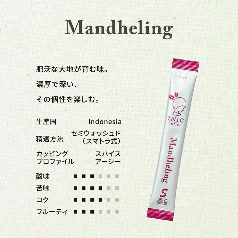 【ギフトカード】INIC coffee　ドリップドコーヒーパウダー　ビーンズアロマ　アソートギフト 001（エチオピア・マンデリン・グァテマラ）