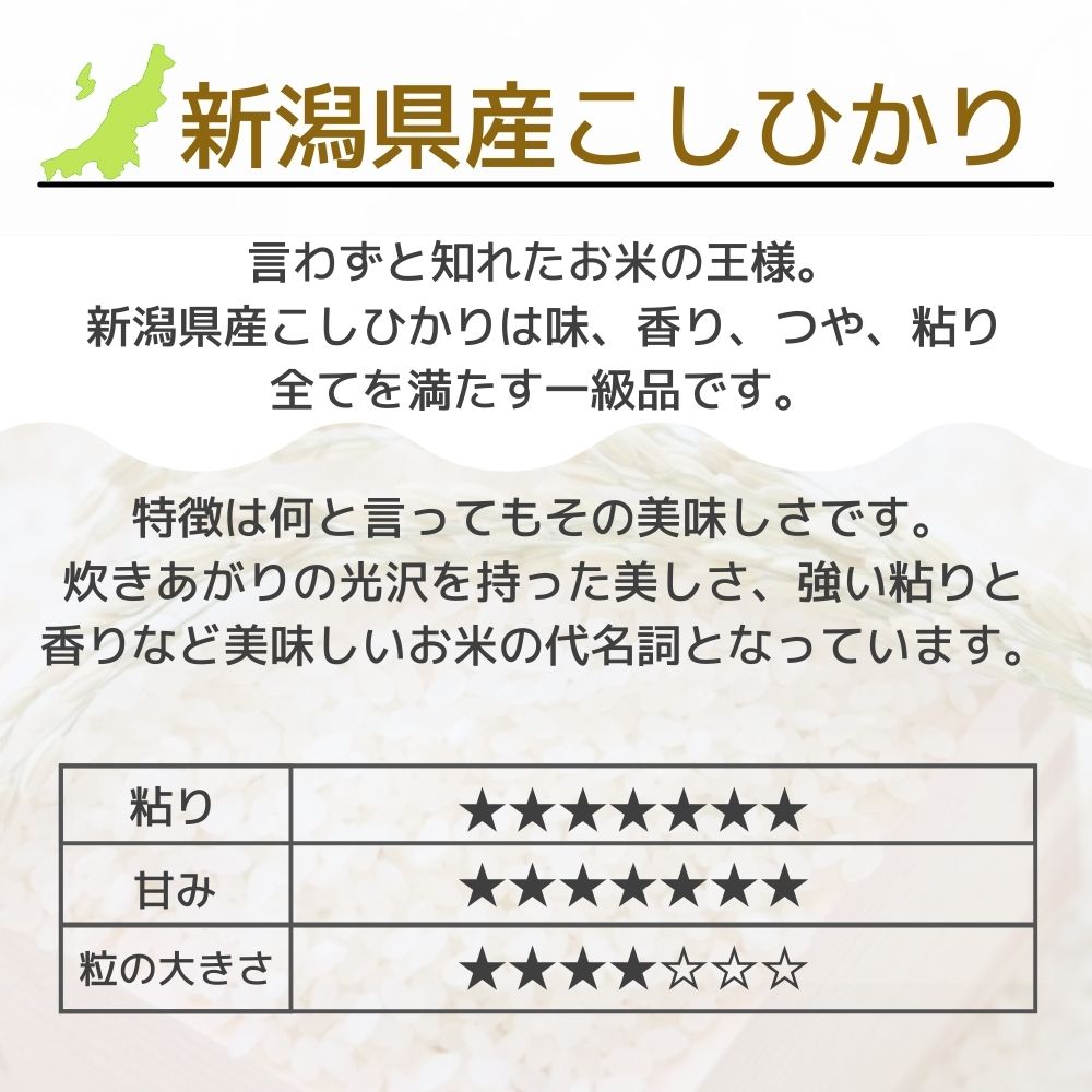 新潟米食べくらべ・お吸物ギフトセット（米6合・お吸い物）