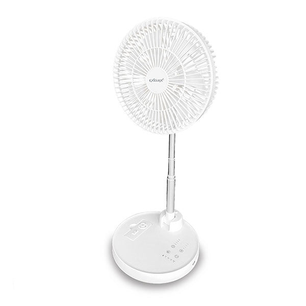 EXELUX コードレス静音サーキュレーター扇風機　ホワイト　25cm　PAN-EC10-WH