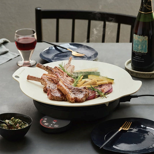 【ギフトカード】recolte(レコルト) 卓上IHクッキンググリドル グレー