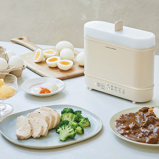 【ギフトカード】recolte(レコルト)エッグ&ボイルクッカー クリームホワイト