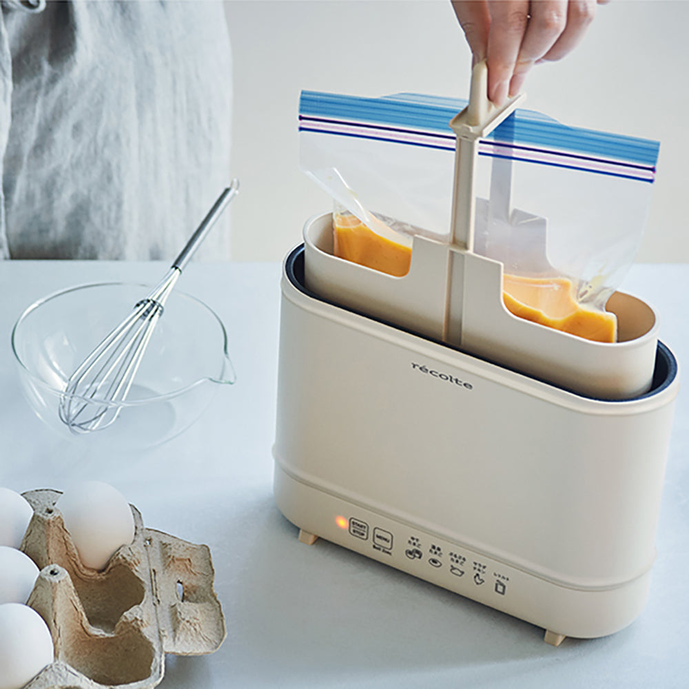 【ギフトカード】recolte(レコルト)エッグ&ボイルクッカー クリームホワイト