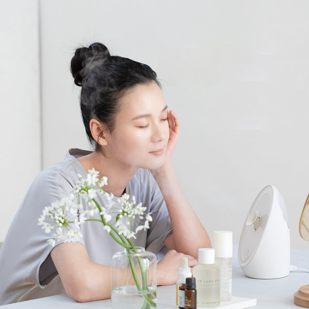 【ギフトカード】FESTINO(フェスティノ) フェイシャル アロマ ナノスチーマー ホワイト