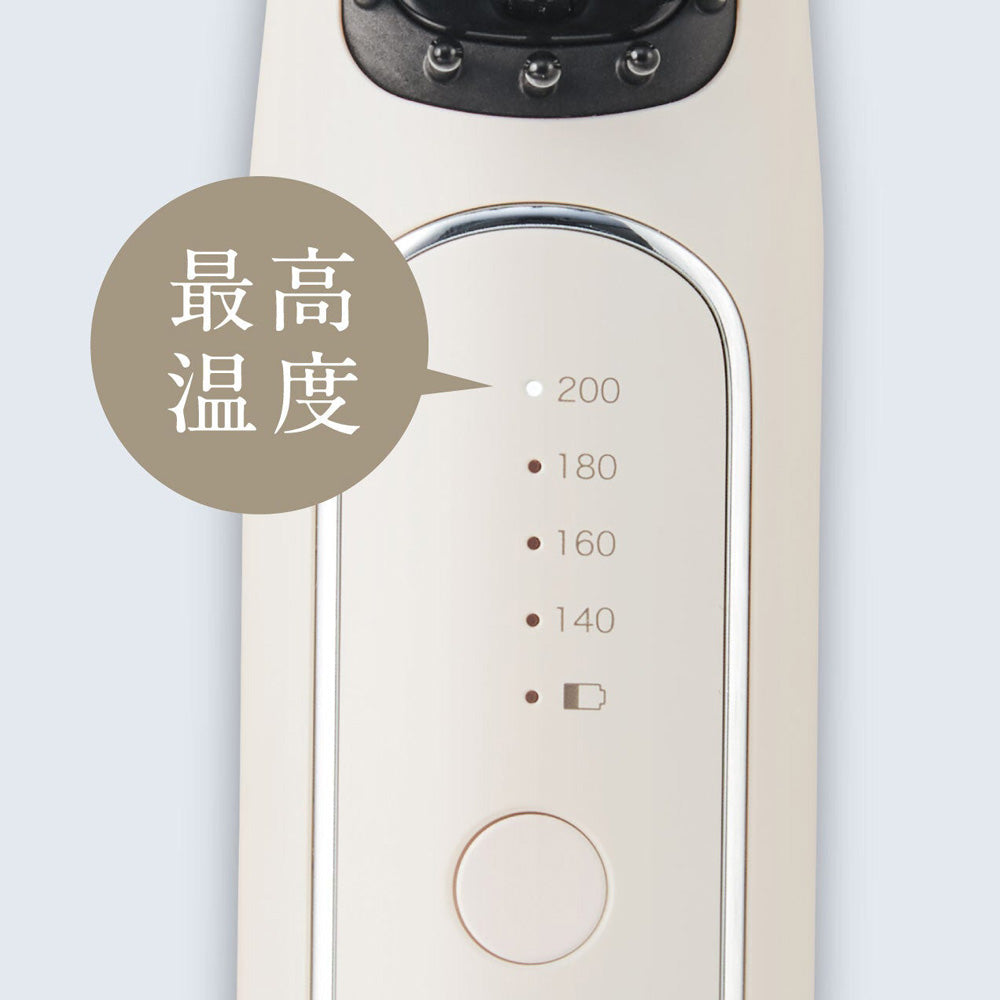 【ギフトカード】FESTINO（フェスティノ）充電式スタイリング ヒーターブラシ サンドベージュ