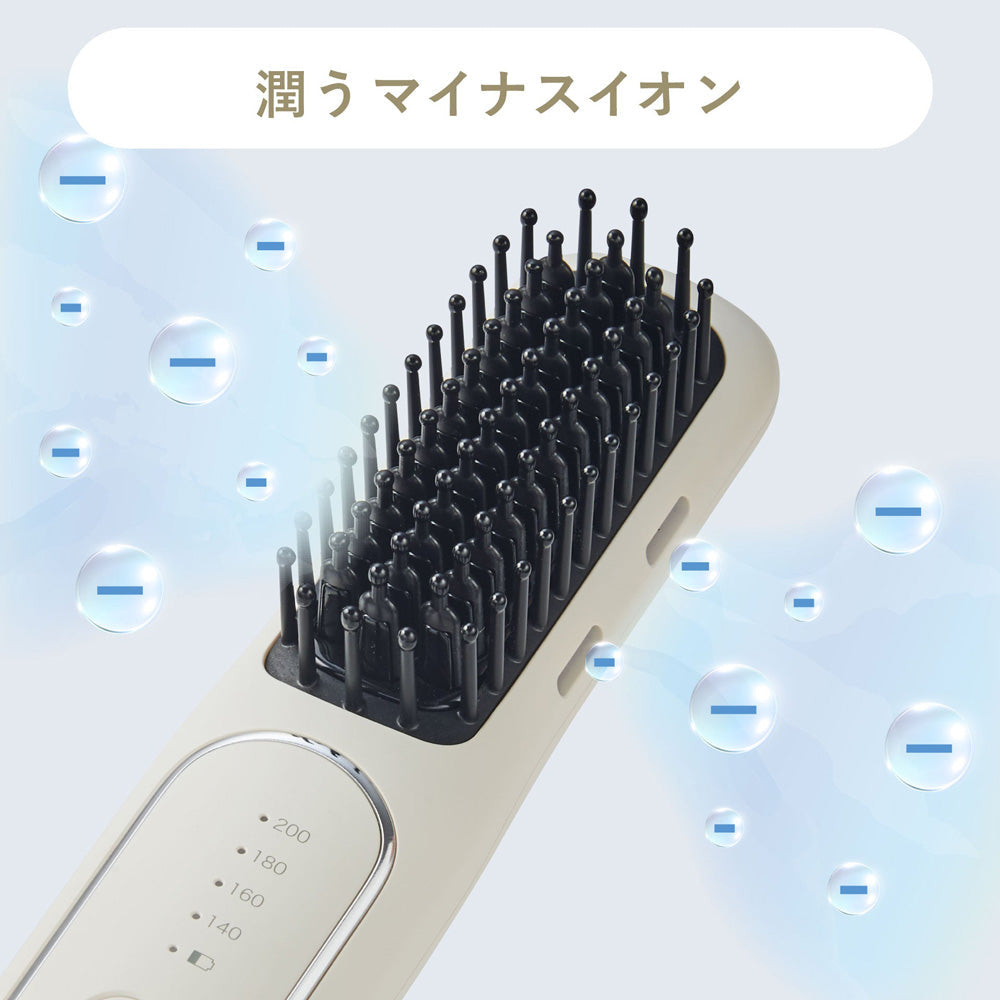 【ギフトカード】FESTINO（フェスティノ）充電式スタイリング ヒーターブラシ ホワイト