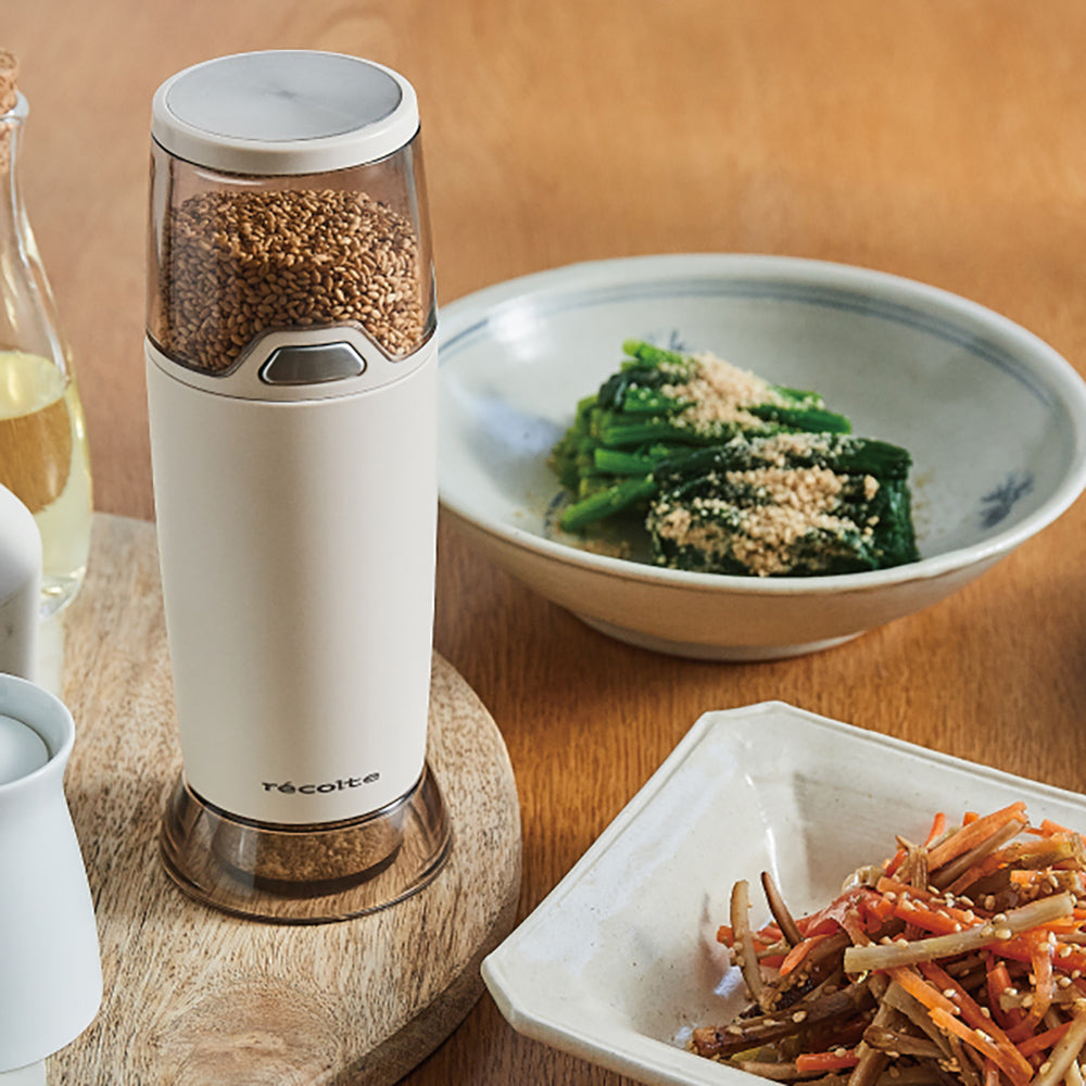 【ギフトカード】recolte（レコルト）電動ゴマスリ クリームホワイト