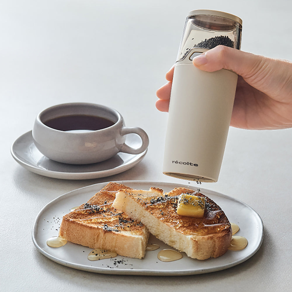 【ギフトカード】recolte（レコルト）電動ゴマスリ クリームホワイト