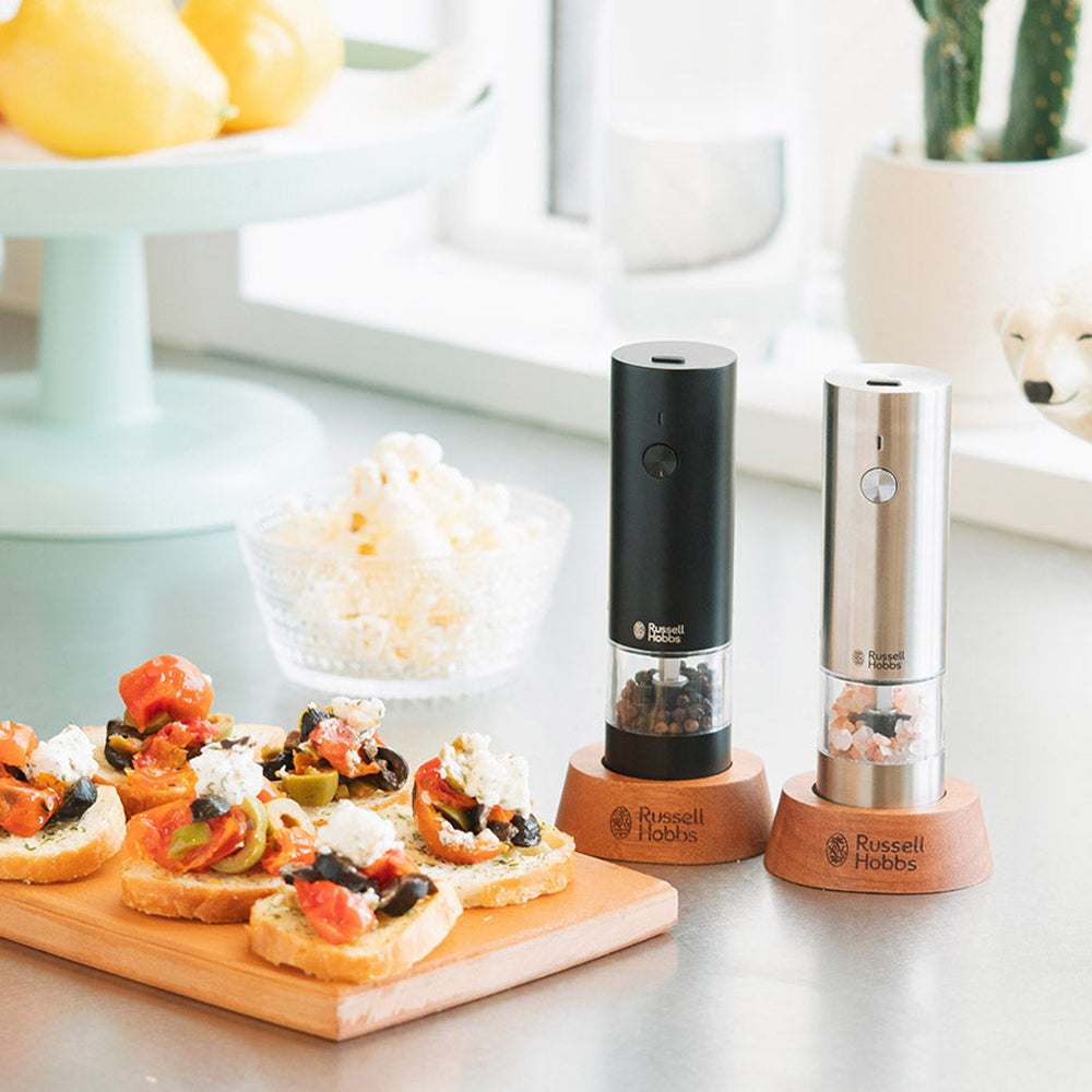 【ギフトカード】Russell Hobbs（ラッセルホブス）充電式ミル ソルト&ペッパー ミニ ブラック（１本）