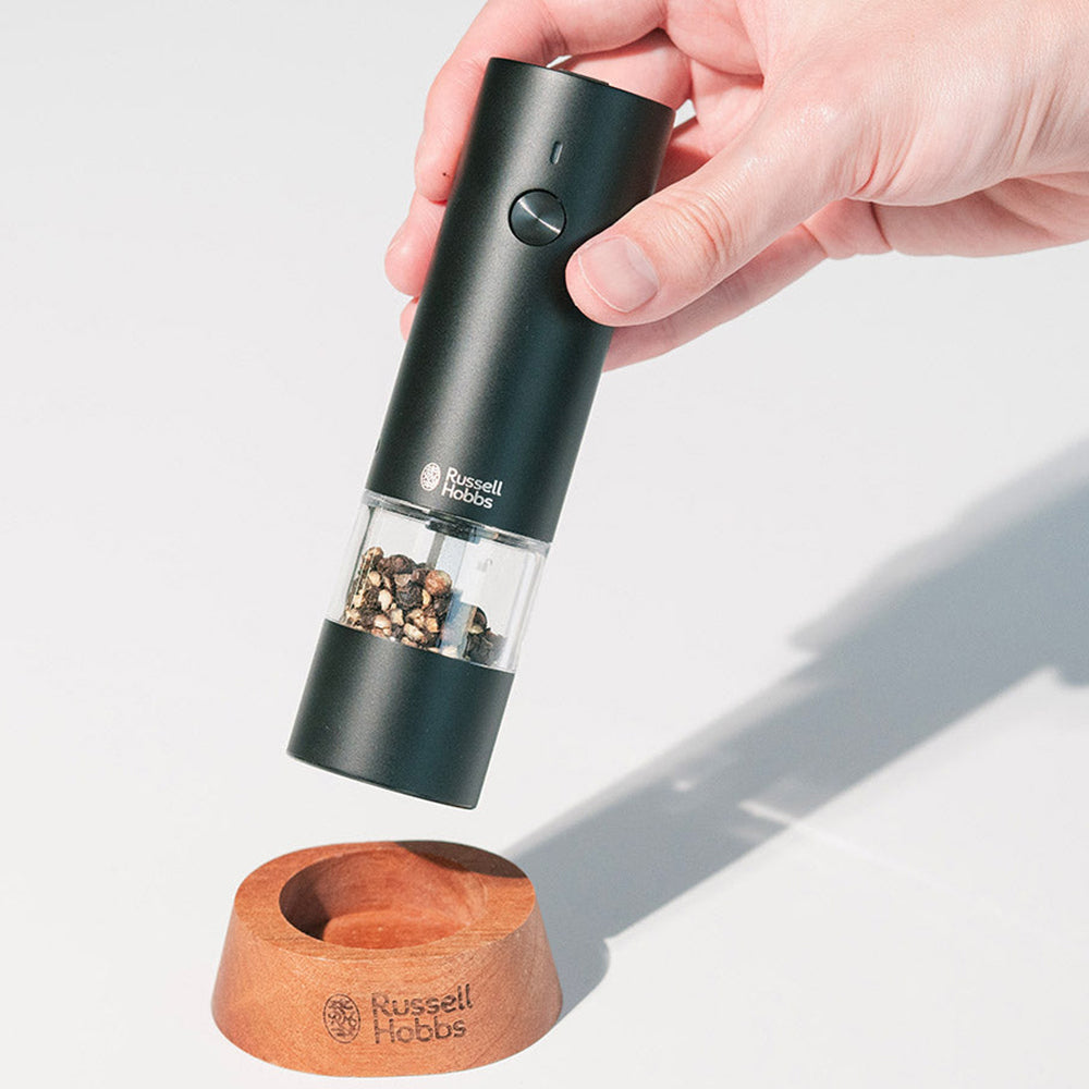 【ギフトカード】Russell Hobbs（ラッセルホブス）充電式ミル ソルト&ペッパー ミニ ブラック（１本）
