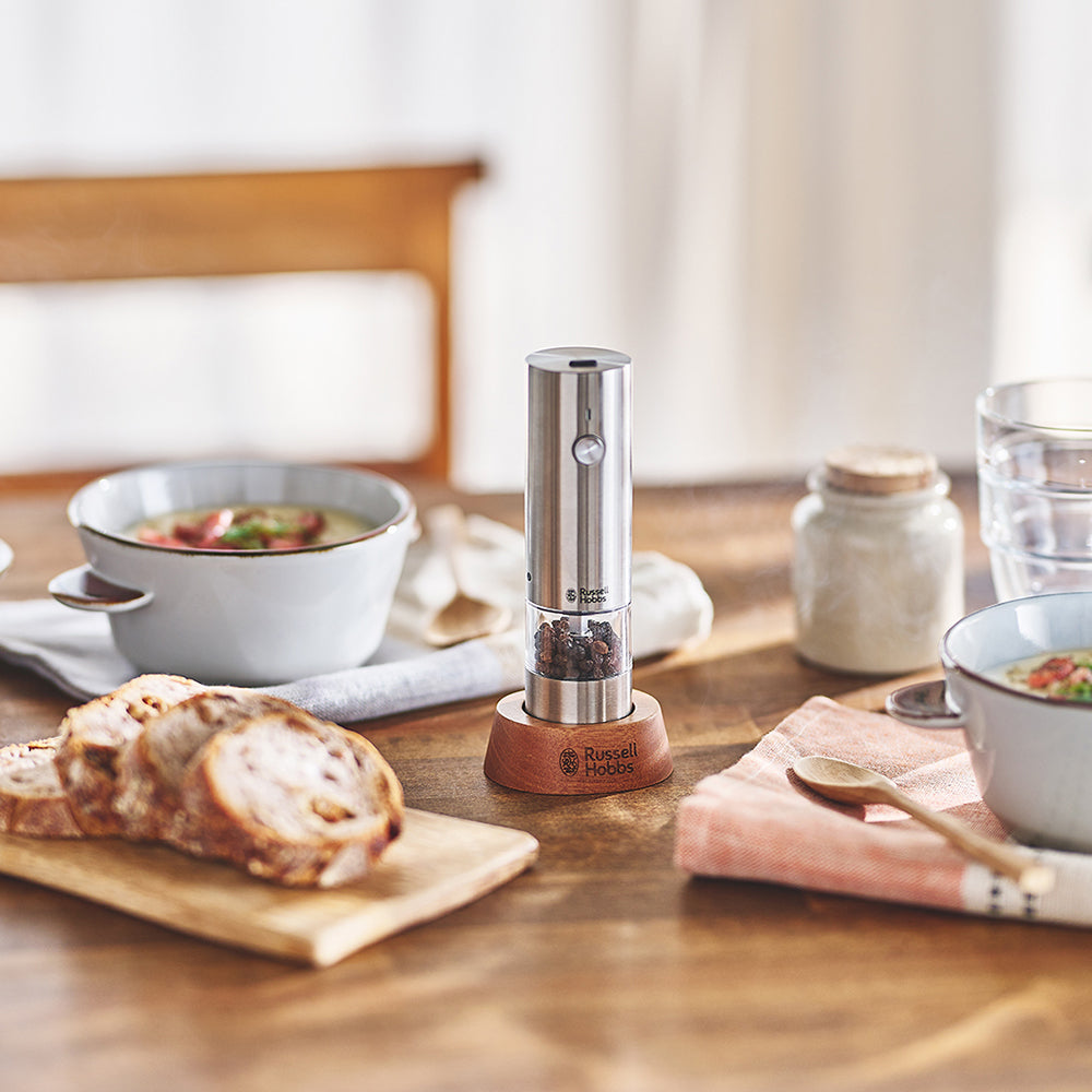 【ギフトカード】Russell Hobbs（ラッセルホブス）充電式ミル ソルト&ペッパー ミニ ブラック（１本）