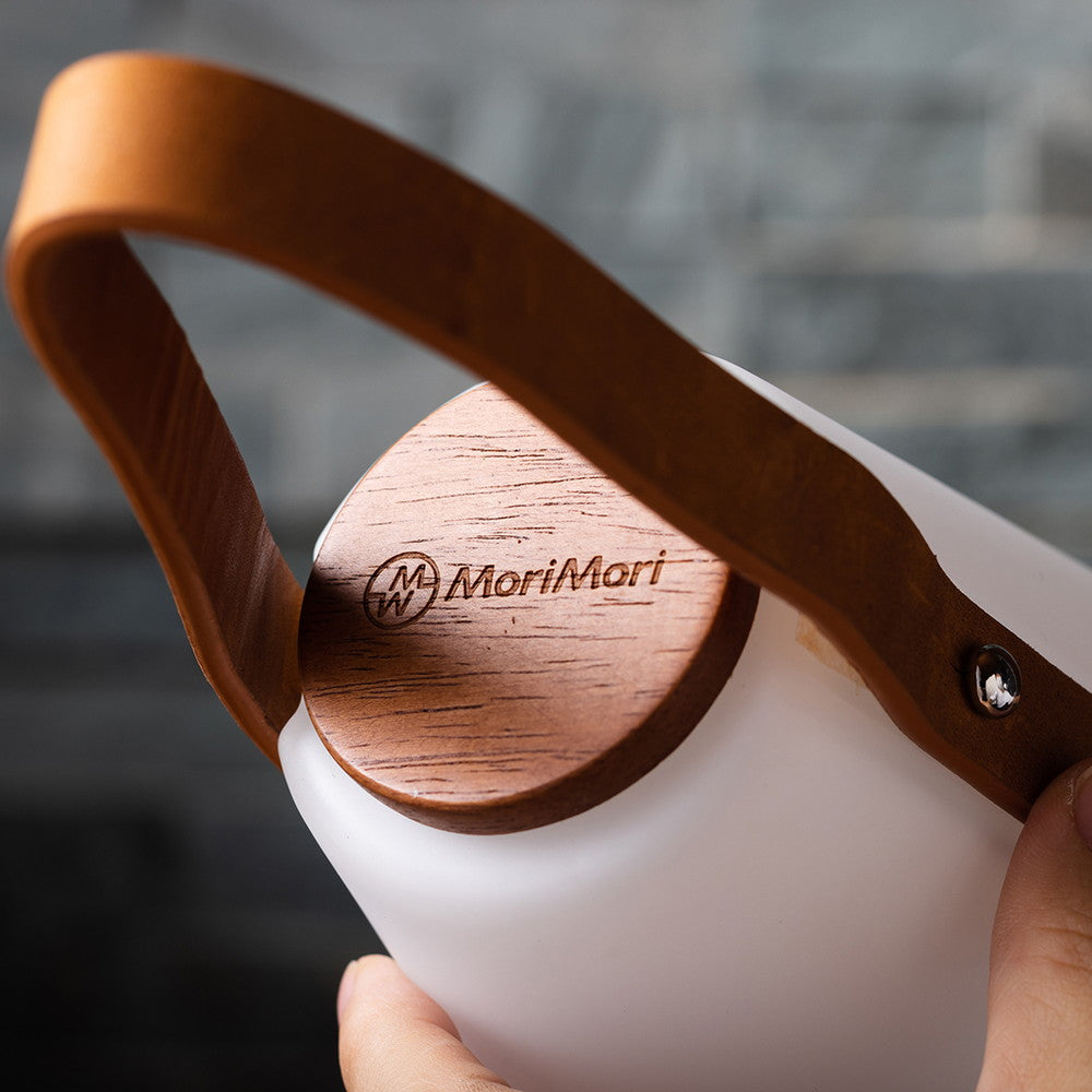 【ギフトカード】「MoriMori」ROOMS レザーハンドル（LEDランタンスピーカー）