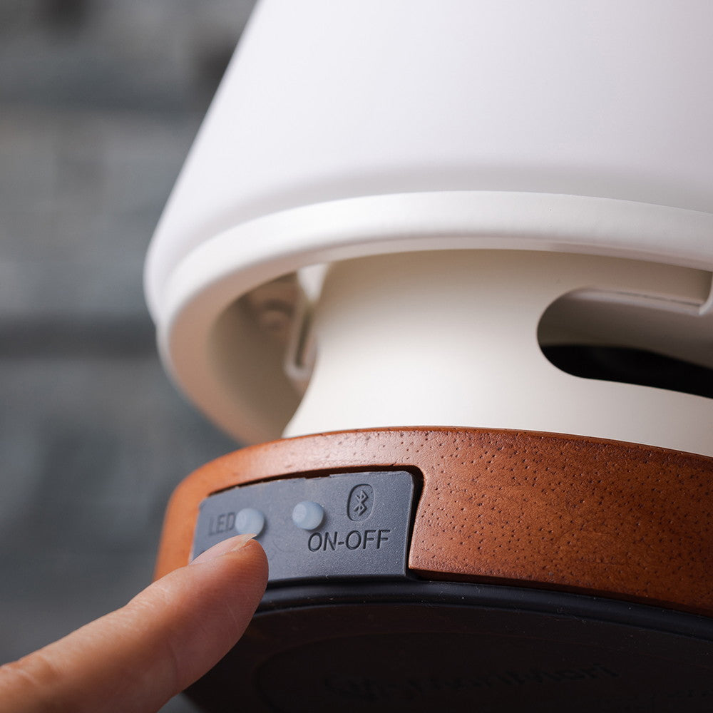 【ギフトカード】「MoriMori」ROOMS レザーハンドル（LEDランタンスピーカー）