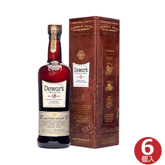 スコッチウイスキー Dewar's(デュワーズ)18年 750ml 6本