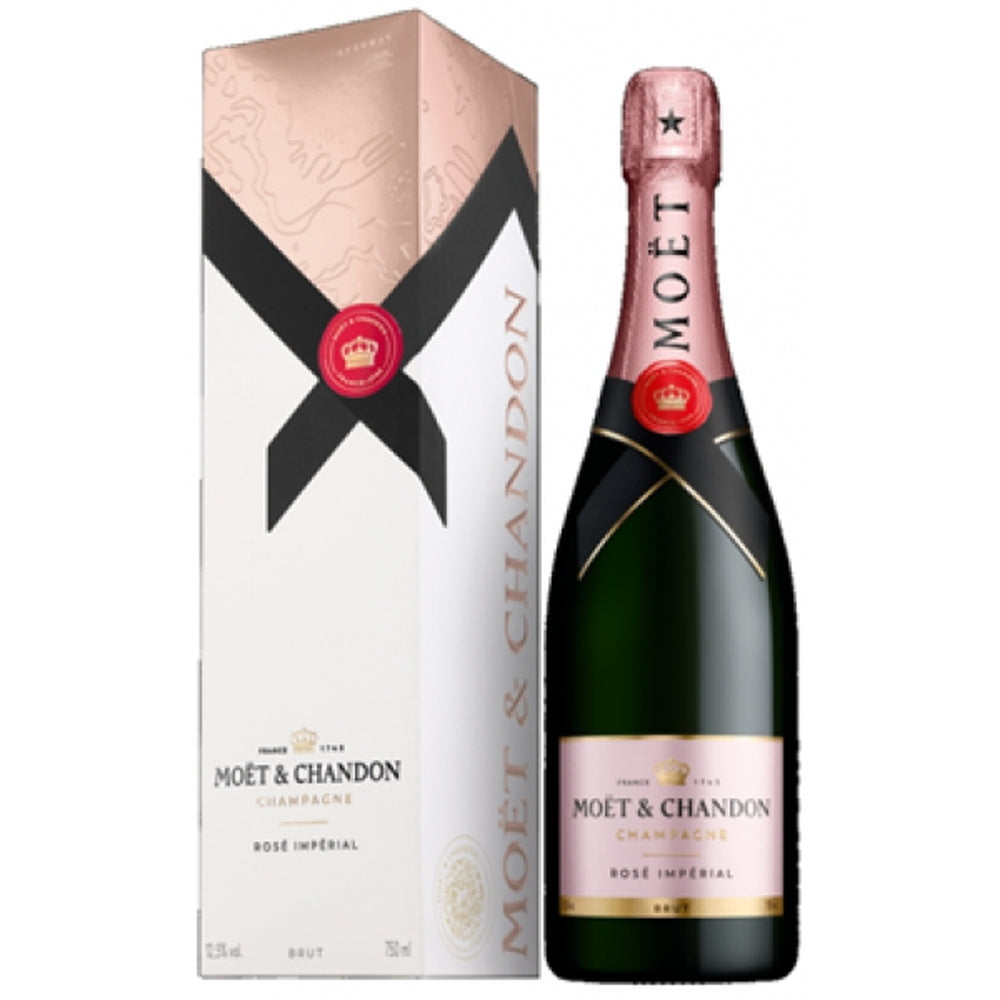 【ギフトカード】シャンパン Moet&Chandon(モエ・エ・シャンドン)ロゼ アンぺリアル 750ml箱付き 1本