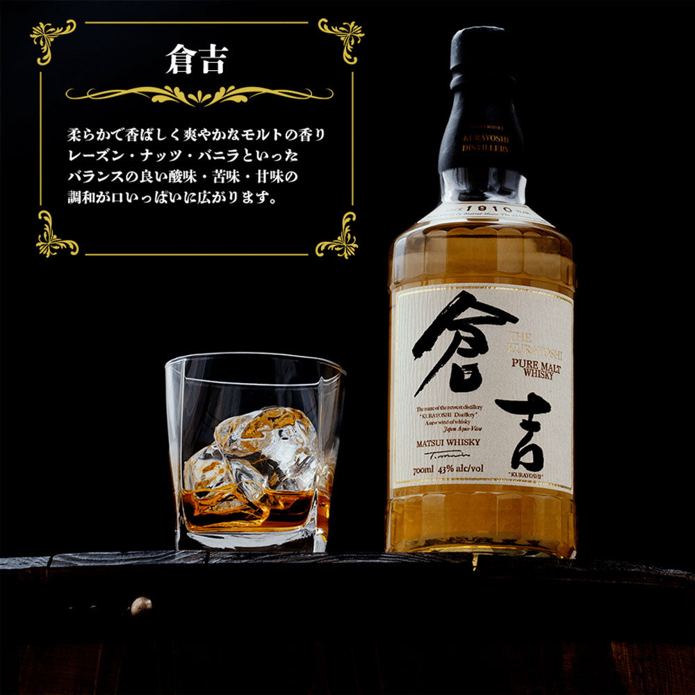 【ギフトカード】明治43年創業 倉吉蒸留所 倉吉シェリーウイスキー 700ml