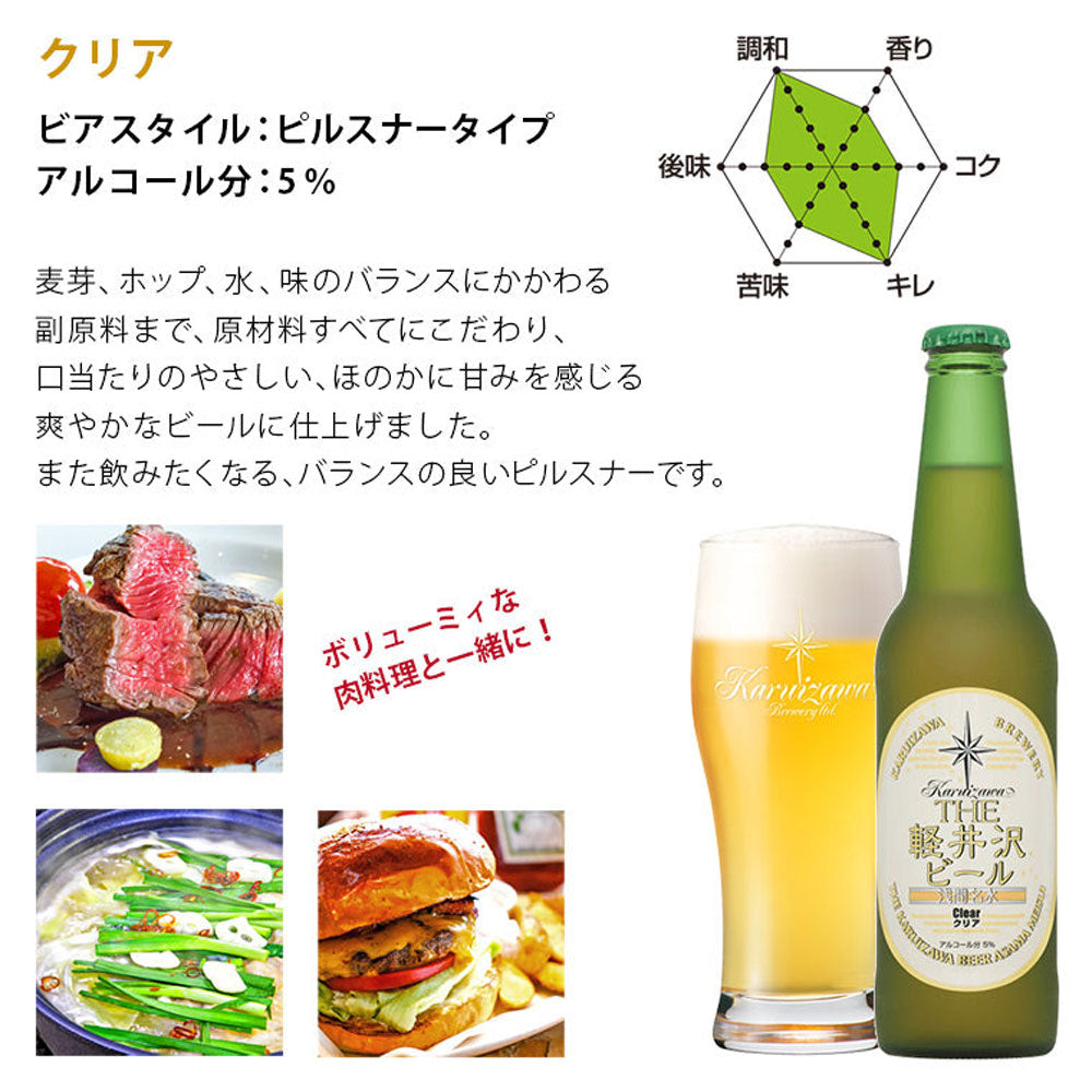 【ギフトカード】THE軽井沢ビール クリア 330ml瓶(12本)