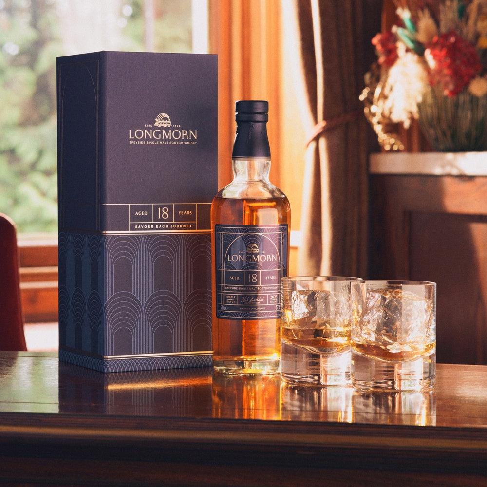 【ギフトカード】1893年創業シングルモルト・ウイスキー ロングモーン18年 箱入 700ml 2本