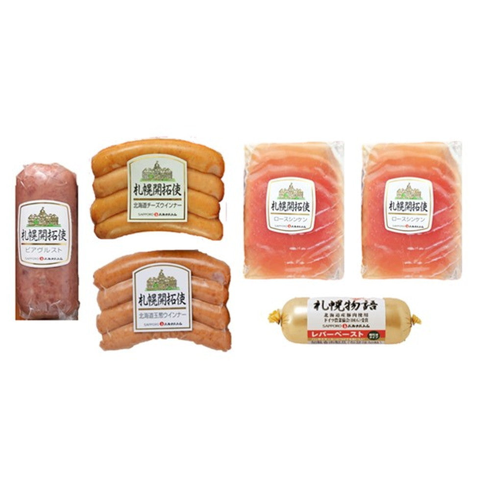 北海道　「札幌バルナバフーズ」札幌開拓使【ウインナー2種・レバーペースト・ビアヴルスト・生ハム】