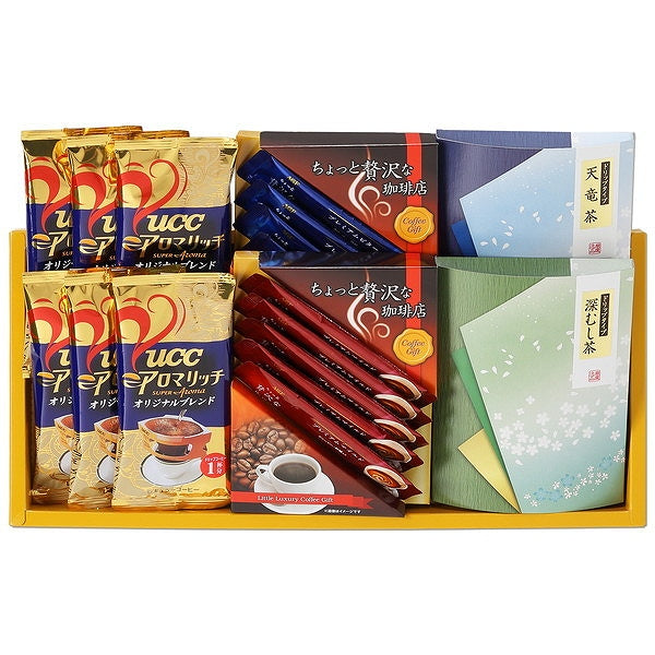 AgF・UCCコーヒー・ドリップ緑茶【AgFコーヒープレミアム2種×計9・UCCドリップコーヒー×6・ドリップ緑茶2種×各4】